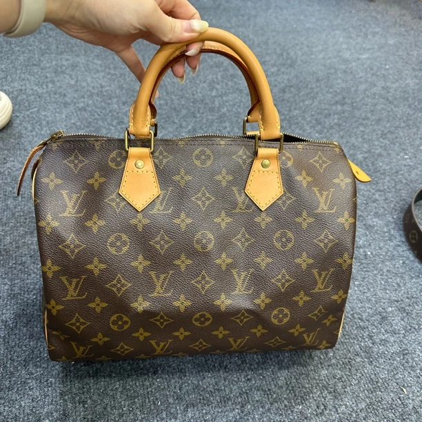 95新 LouisVuitton/路易威登 修复品speedy30枕头包手提单肩斜挎