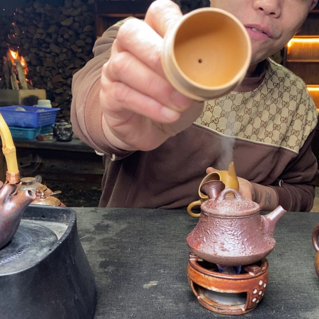 紫砂柴烧紫砂茶具