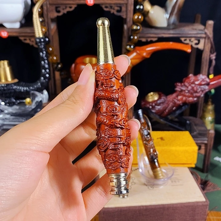 高端定制金丝楠烟嘴