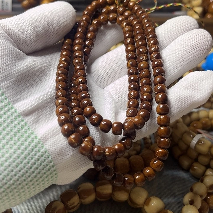 紫金鼠吊坠108长串纯色纯肉6X5紫金鼠