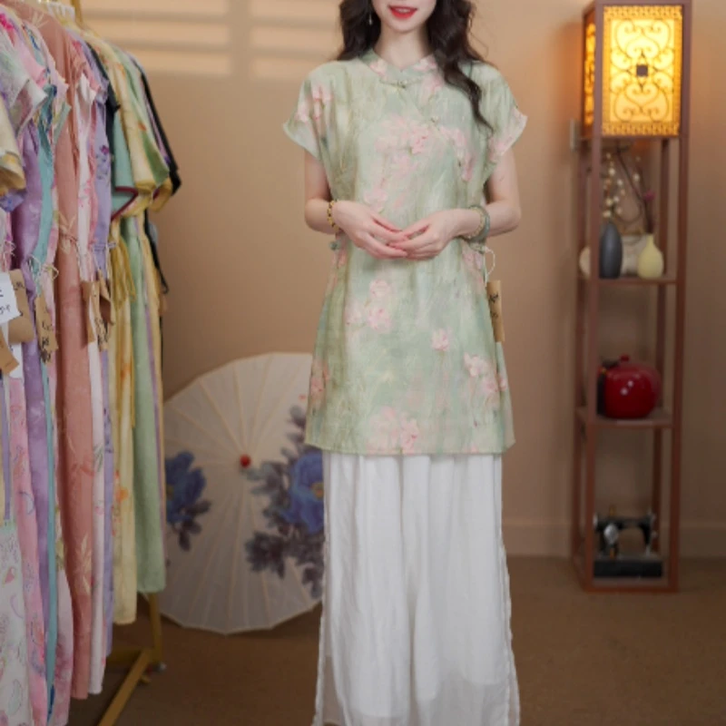 与喆原创【桃夭】小衫057款国风小衫新中式百搭气质显瘦