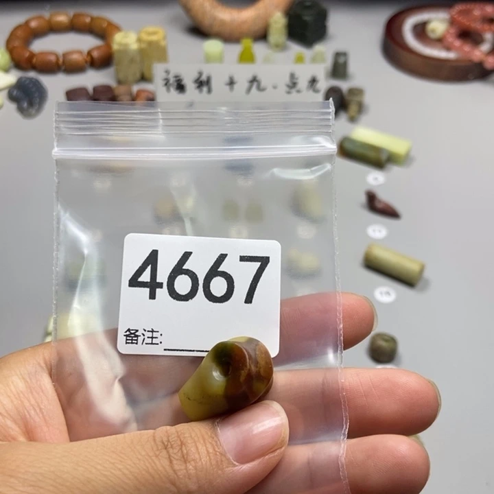 站***像未镶嵌蛇纹石玉颈饰