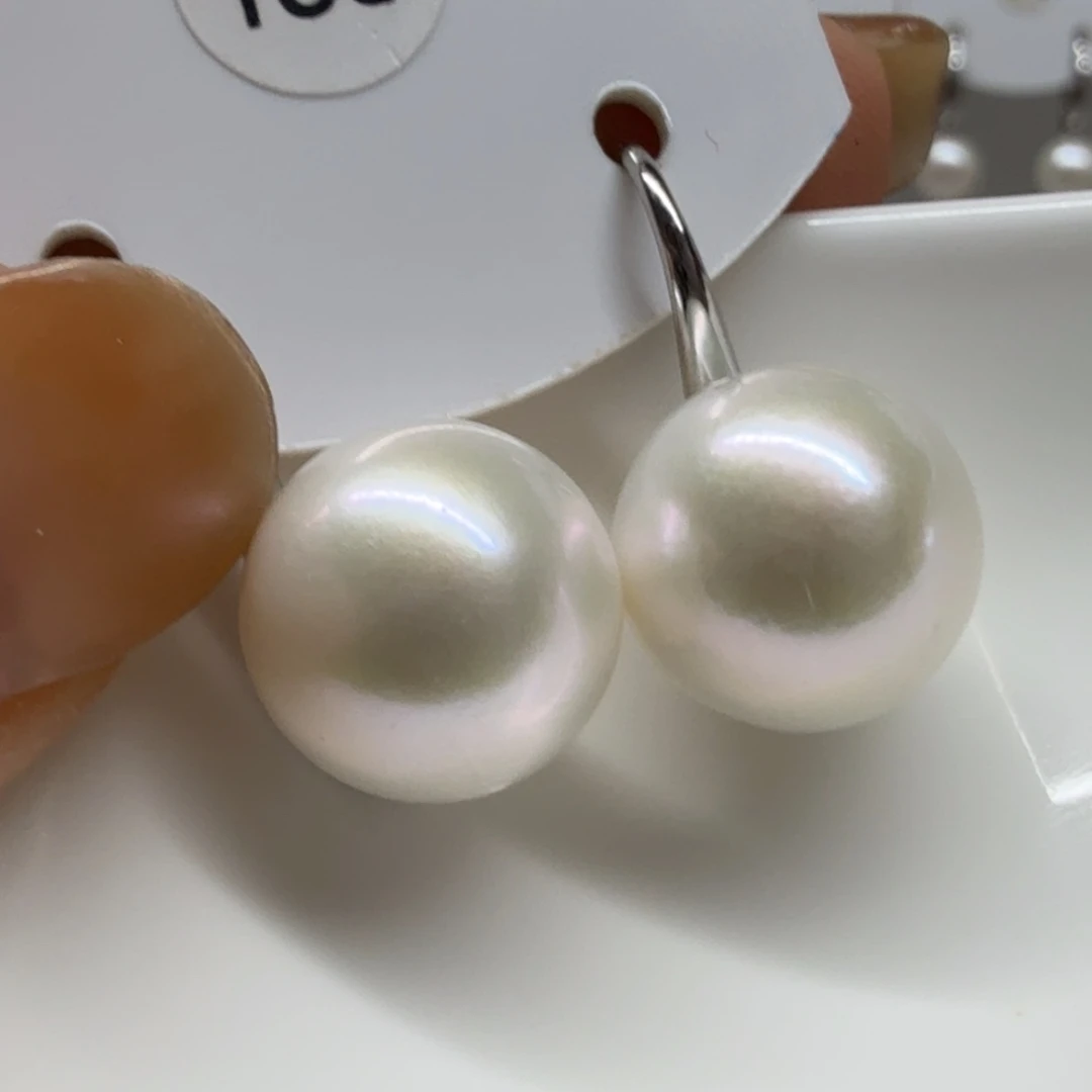 小***呀银S925镶嵌淡水珍珠耳饰珍珠