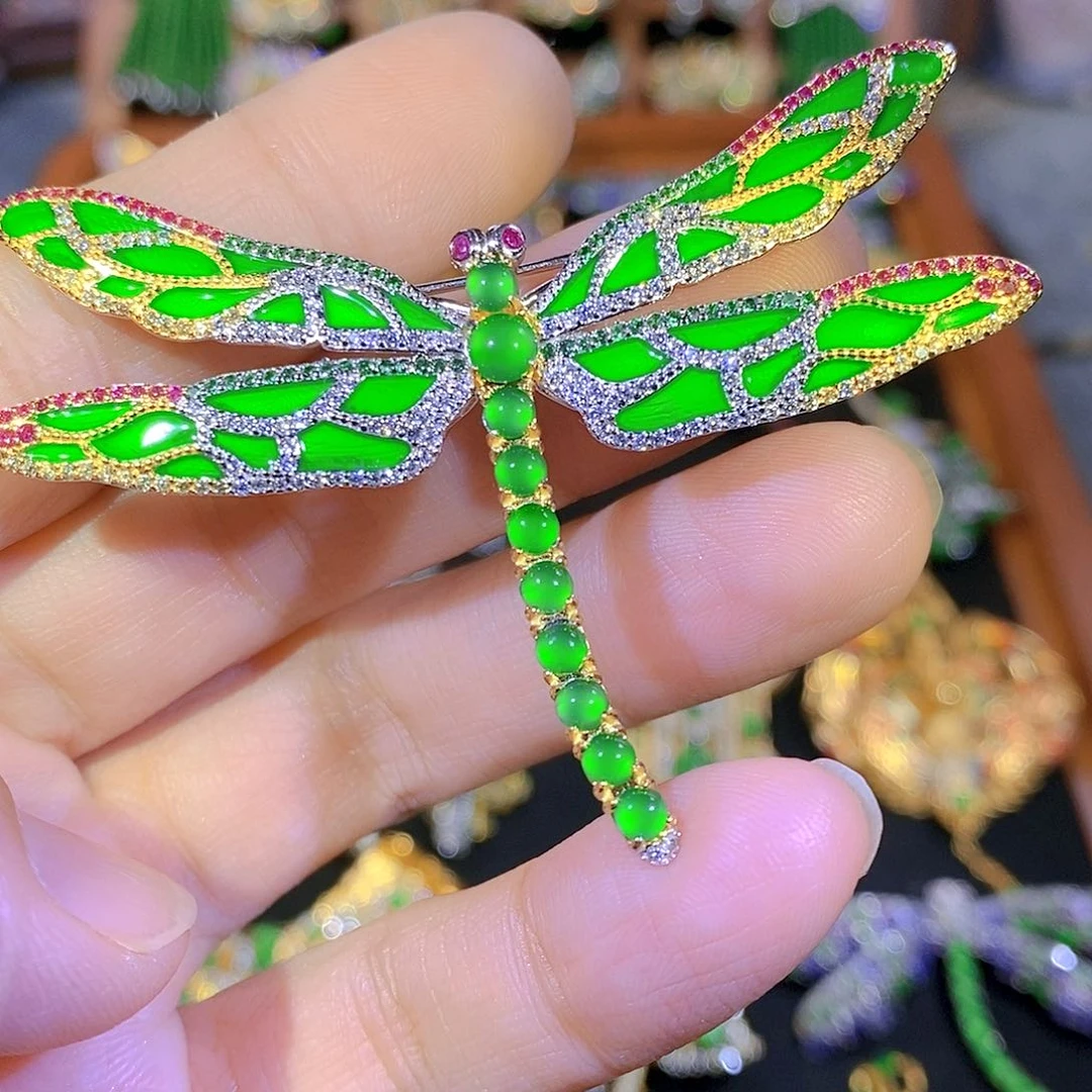 银S925镶嵌挂件翡翠