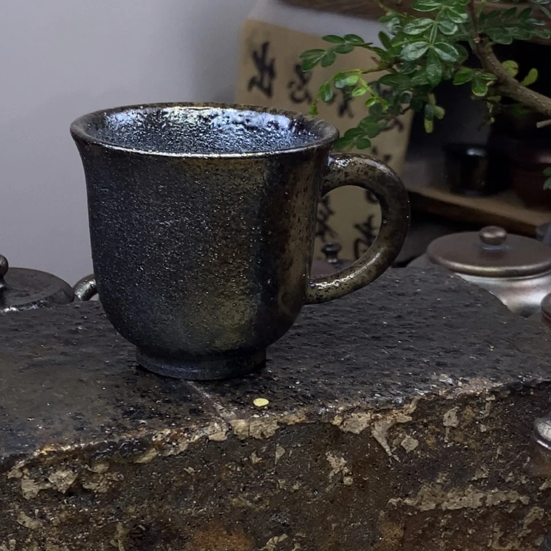 戈*春建水紫陶柴烧茶具