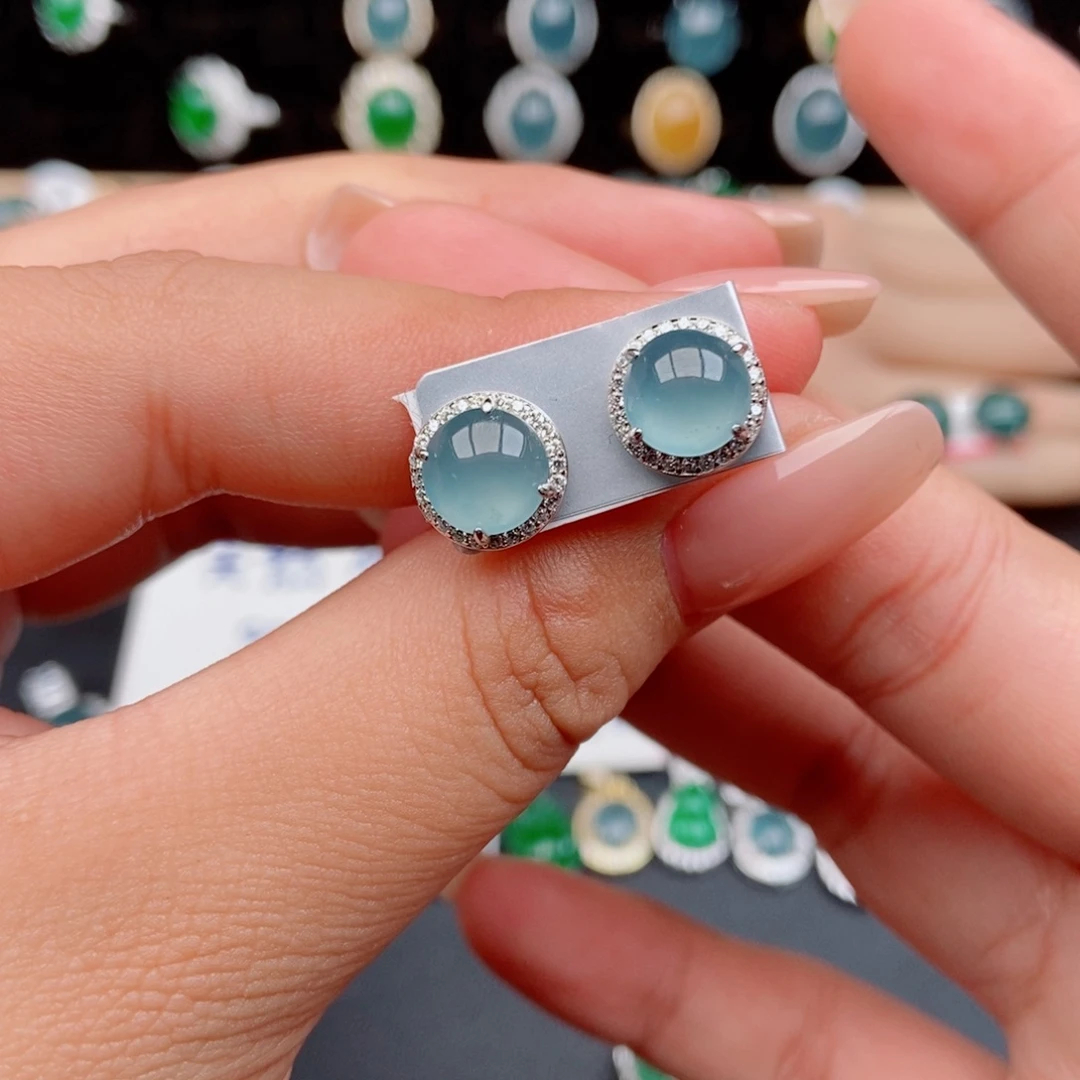 紫***萱翡翠银S925镶嵌戒指