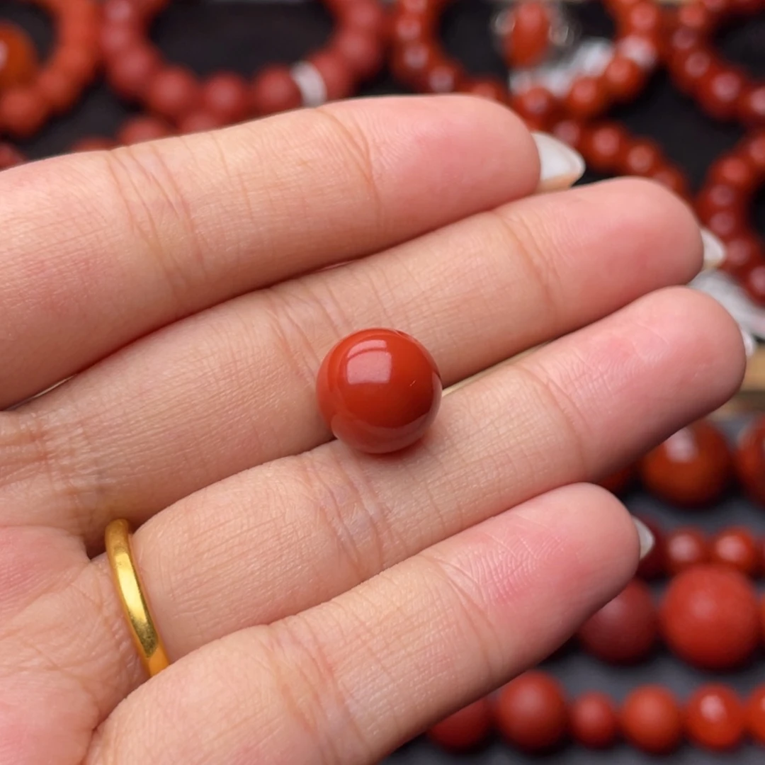 大***吃南红玛瑙未镶嵌手串Y11mm单珠
