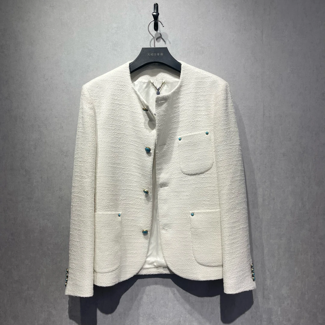 全新未使用 LV 路易威登 绿松石小香风西装夹克外套/48码/36000