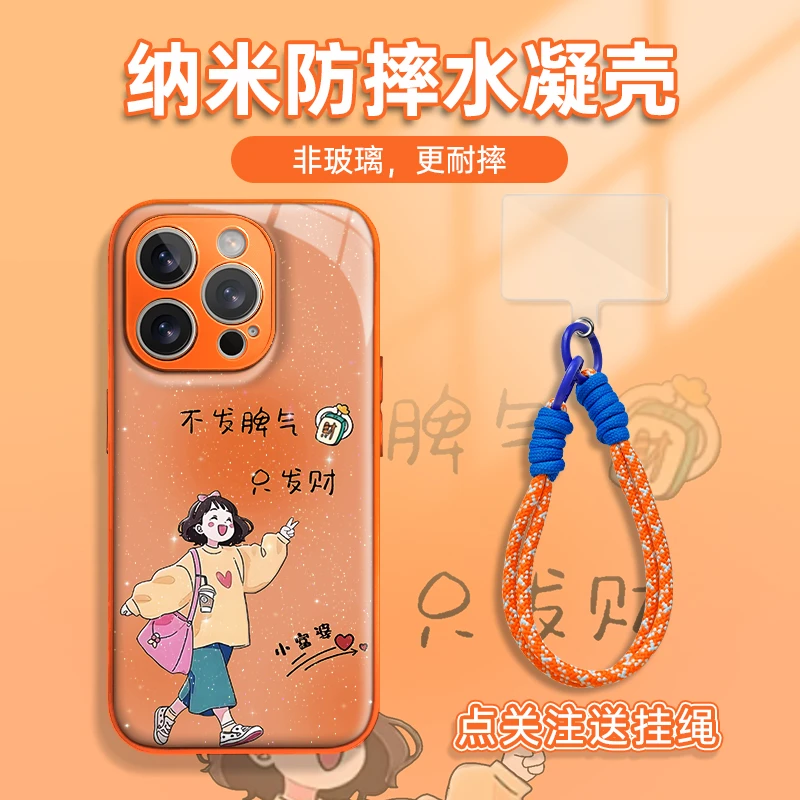 适用于苹果16/17华为OPPO小米VIVO时髦学生LJ水凝手机壳AM1031