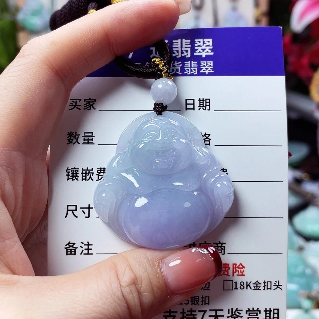 翡翠未镶嵌颈饰佛公42