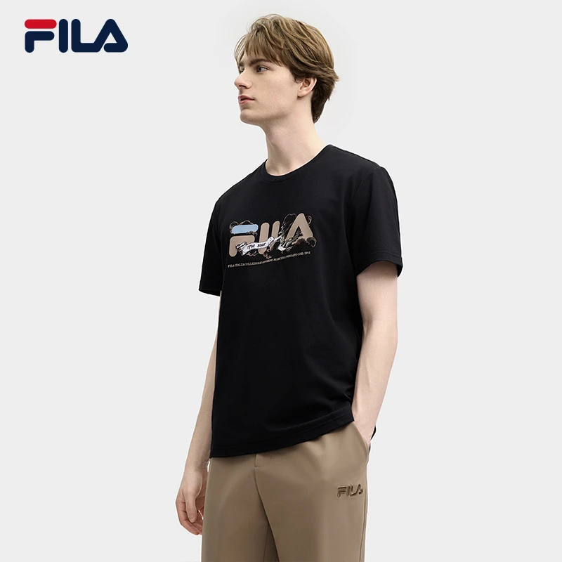 Fila/斐乐【凉感&抗菌面料】舒适休闲运动透气短袖T恤F11M518102F
