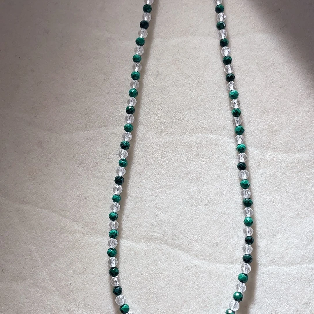 银S925镶嵌颈饰水晶大气款