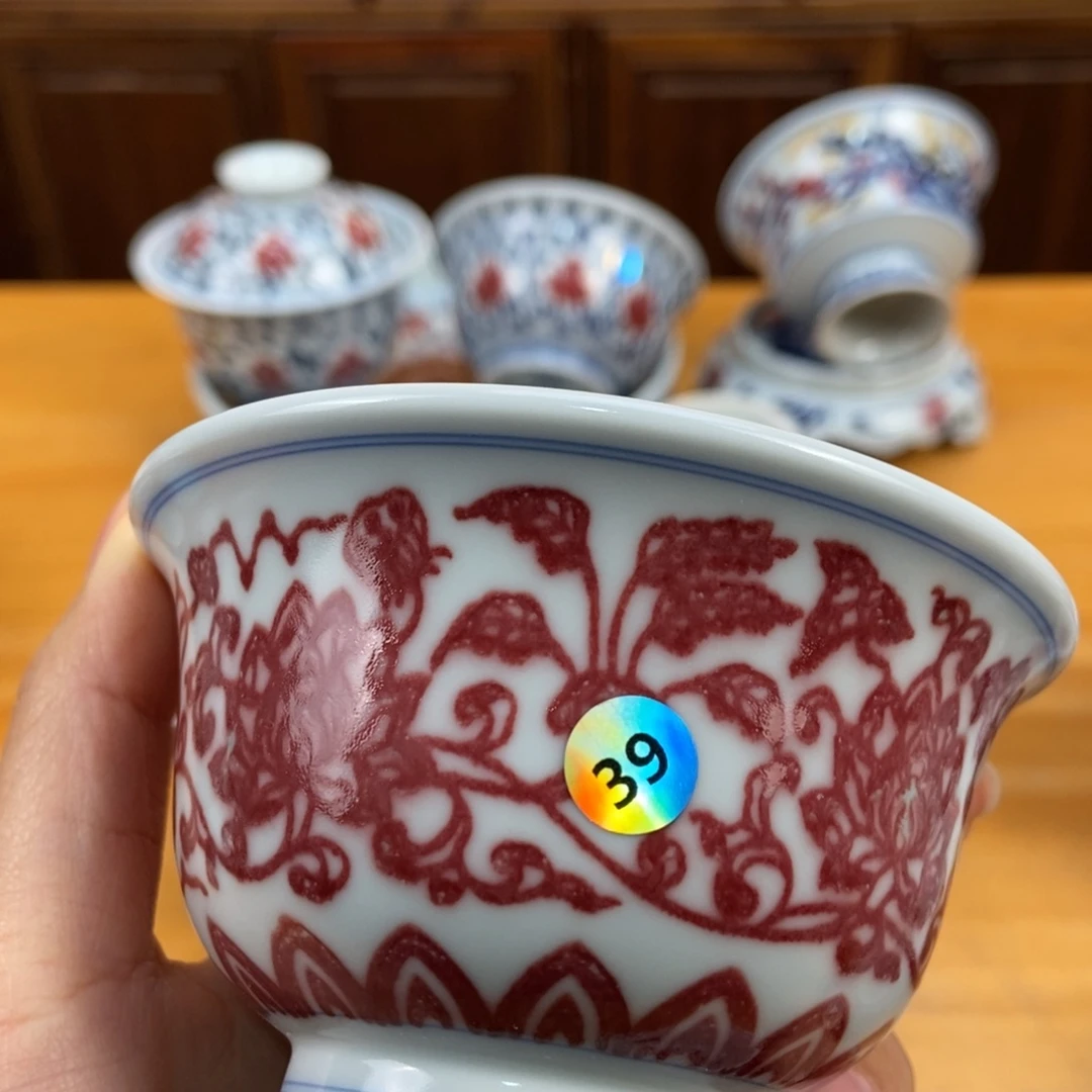 手绘现代茶具非古董