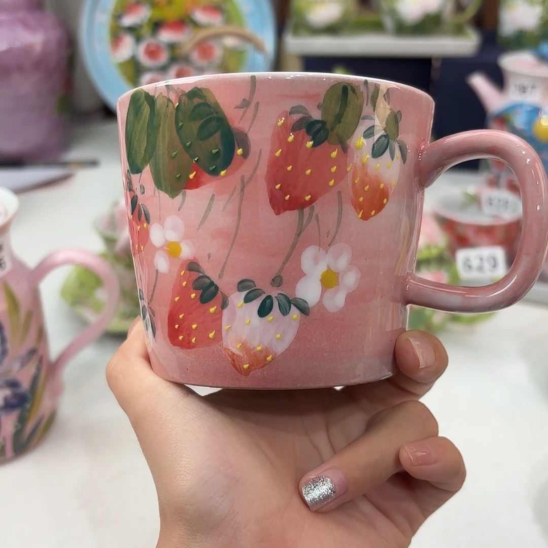 景德镇手绘高温釉下彩陶瓷茶具
