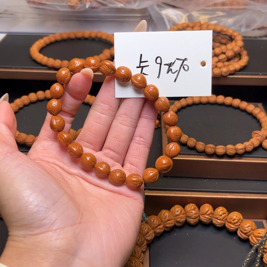 桃核吊坠秦岭野生龙纹桃核