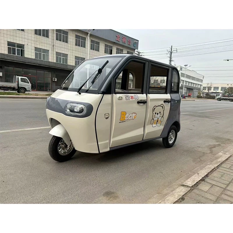 全封闭式电动三轮车家用带棚成人代步女性接送孩子老头国标电瓶车