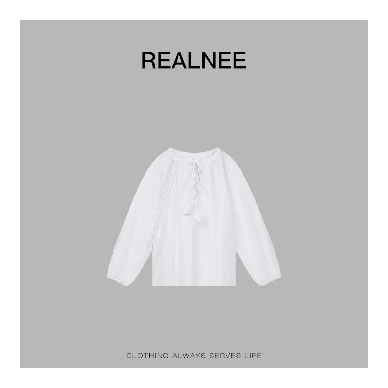 REALNEE【关山月】苎麻极简衬衫淑女随性松弛感穿搭04091