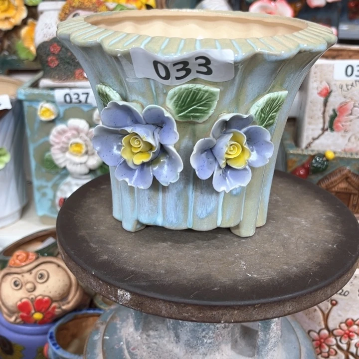 紫砂花盆粗陶材质多肉花盆