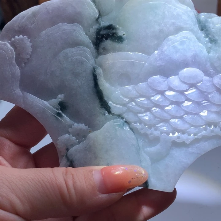 翡翠未镶嵌颈饰保真天然A货翡翠