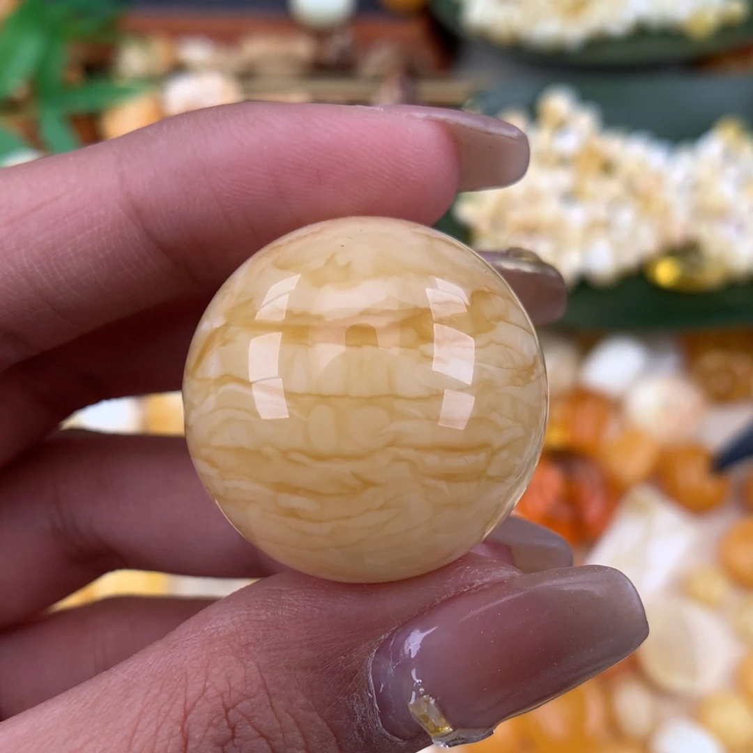 琥珀珠宝奇石未镶嵌27.8 一颗粉