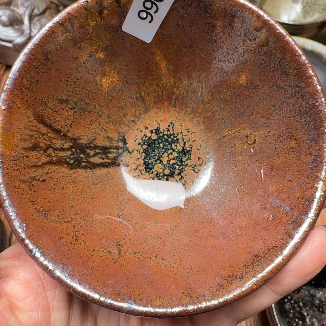 柴烧建盏茶盏茶杯996