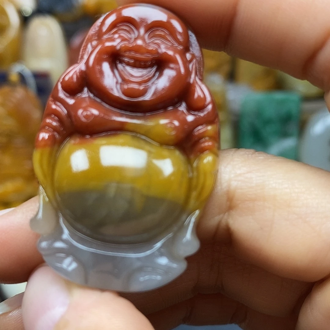 石英质玉（黄龙玉）颈饰未镶嵌