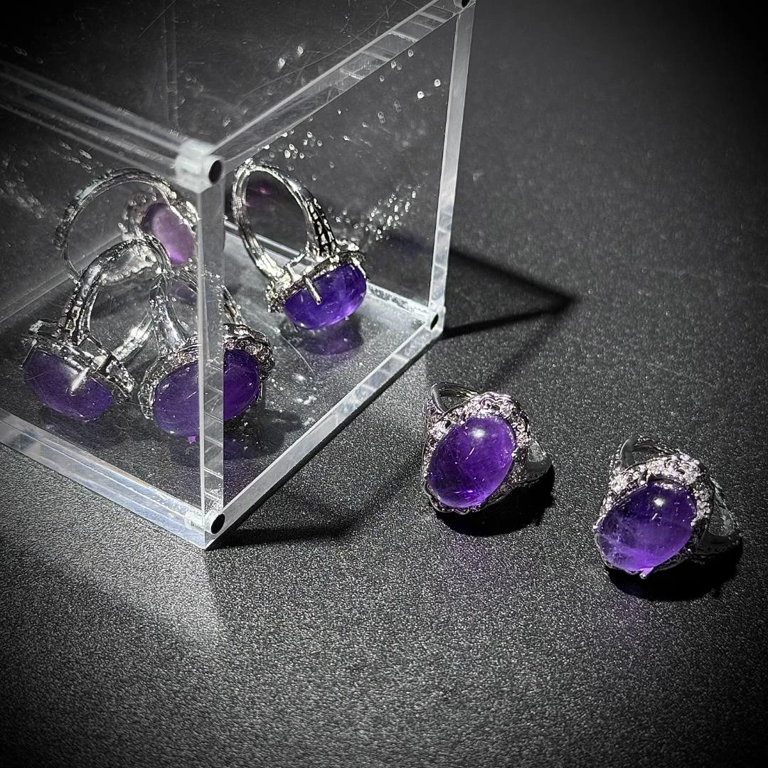 S1592【貝勒爺】紫水晶镶嵌戒指【多样性发其一】