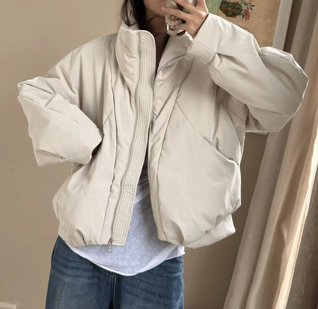 加厚立领短款冬季羽绒 服35827