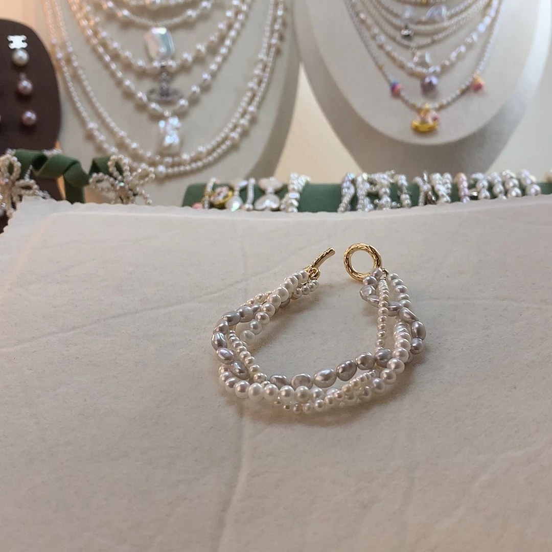 手绳合金淡水珍珠