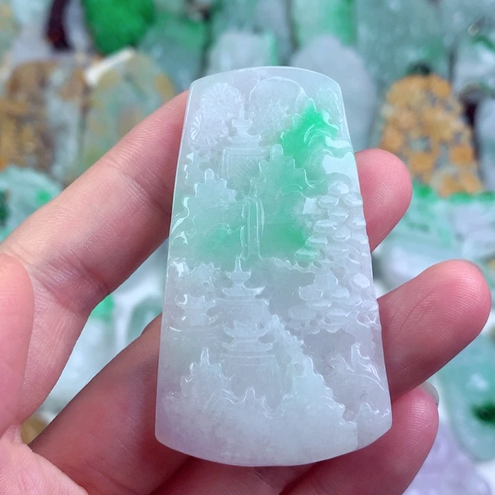 翡翠未镶嵌吊坠(不含链)