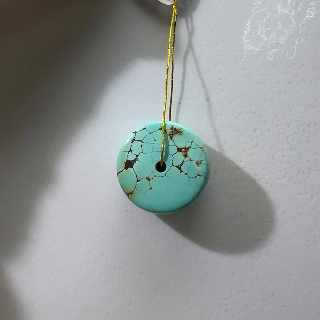 绿松石未镶嵌挂件16.2*8.2mm