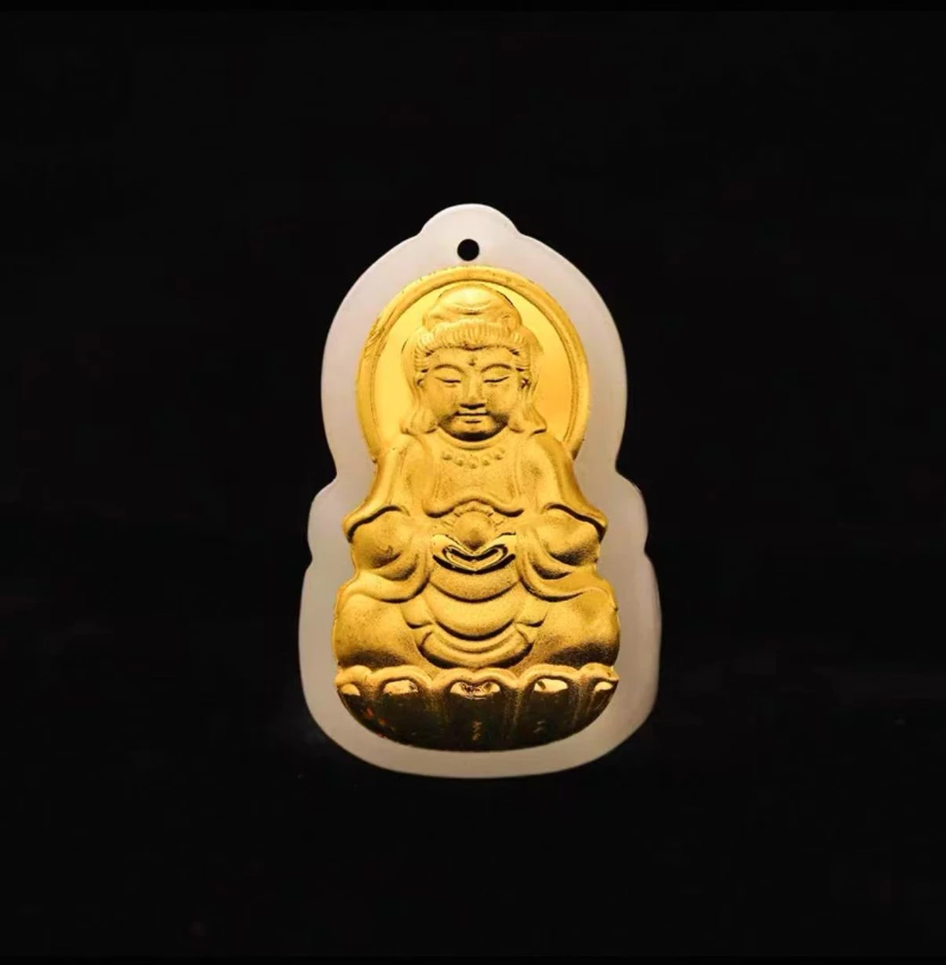 观音吊坠【小北专属链接】 999笑面观音 赠手工编织绳