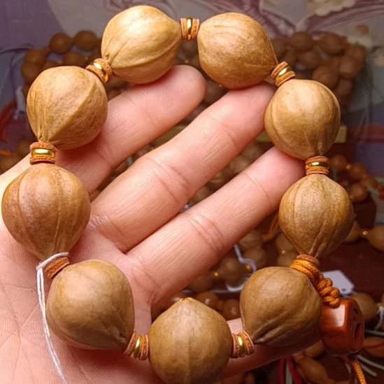 橄榄核手串/手链橄榄核手串头鸡血红2.2