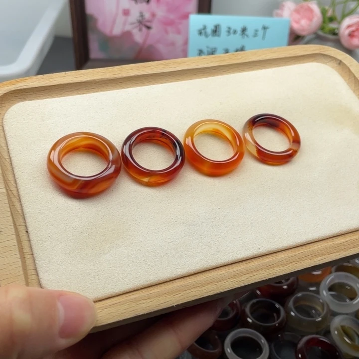 未镶嵌戒指玛瑙/玉髓