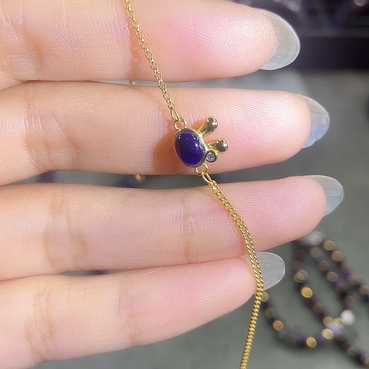 苏纪石（舒俱来）银S925镶嵌颈饰