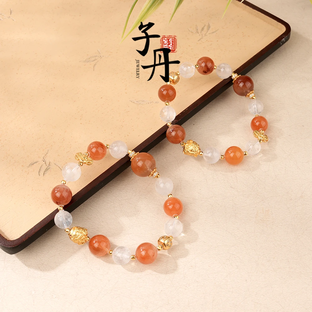 【子丹】红兔毛DIY手串（多样性发/发一串）C5-682