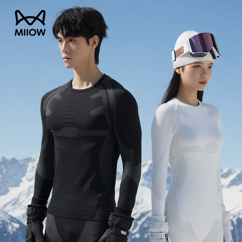 猫人「御风」滑雪速干衣男女户外功能运动套装压缩衣排汗保暖内衣