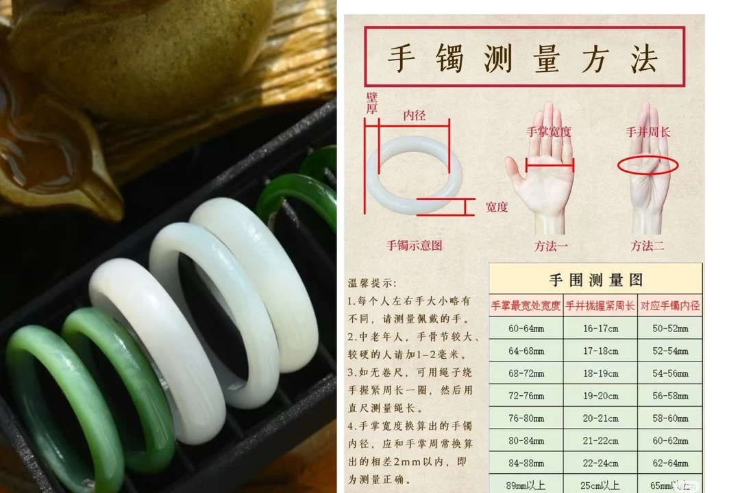 【就在南阳】手镯圈口尺寸 勿拍！！