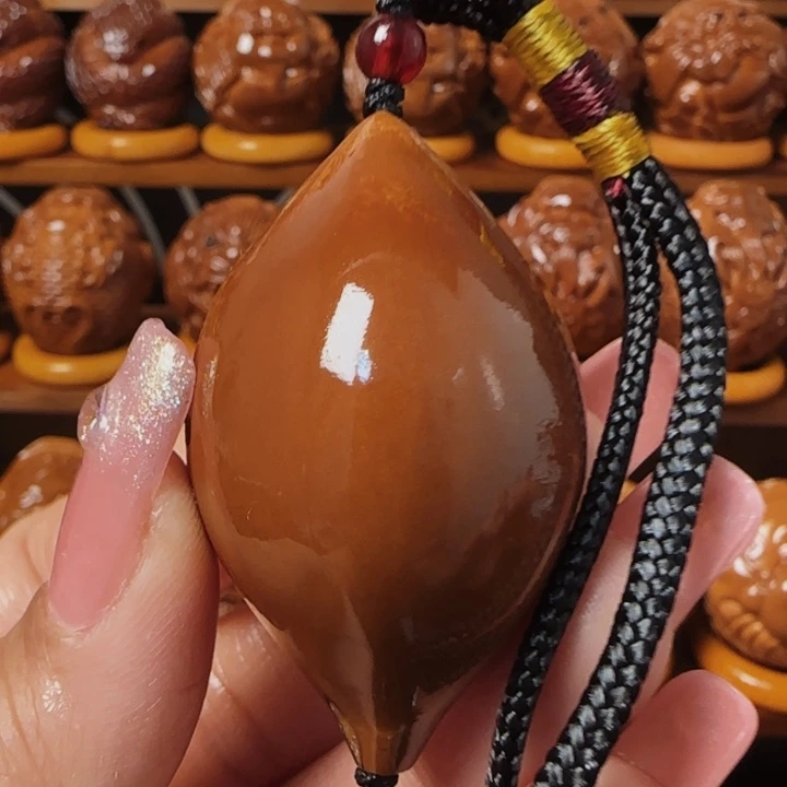 橄榄核把件单面手把件不送油和刷