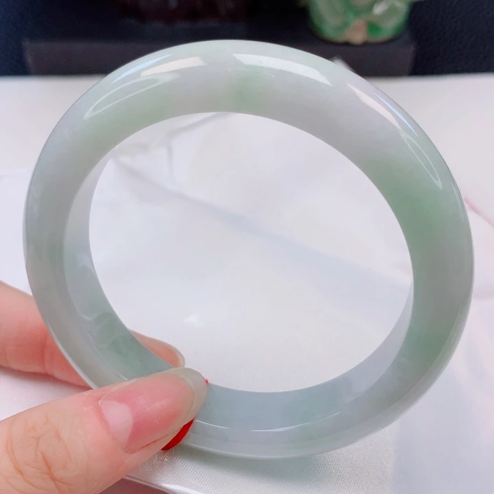 未镶嵌手镯翡翠58圈