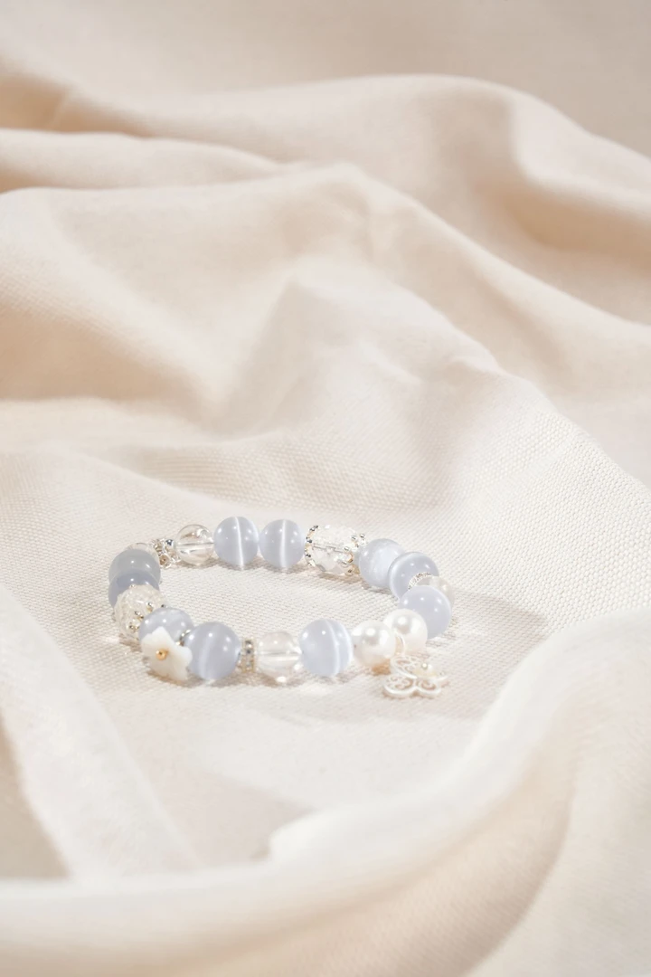 琉璃琉璃手链 【五台山禅物院】猫眼贝珠琉璃串