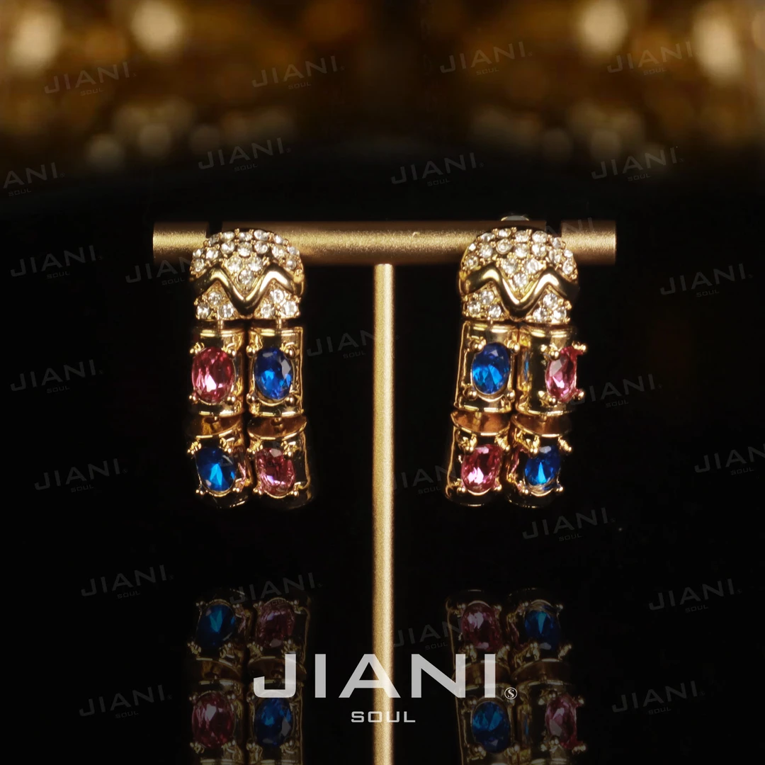 合金耳饰 JIANI【古希腊“多立克柱”创意美学精工制造】耳饰