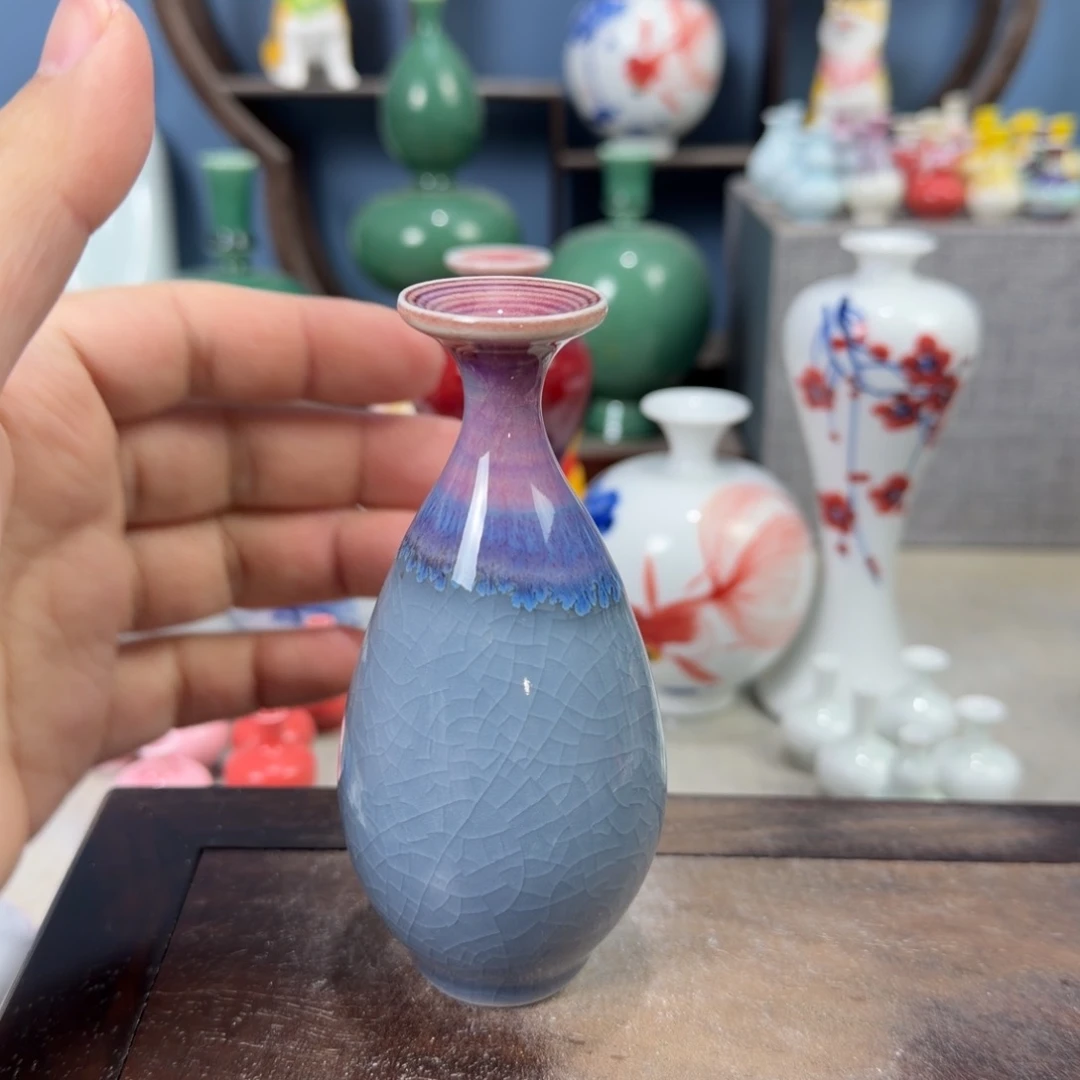 陶瓷手工小花器摆件