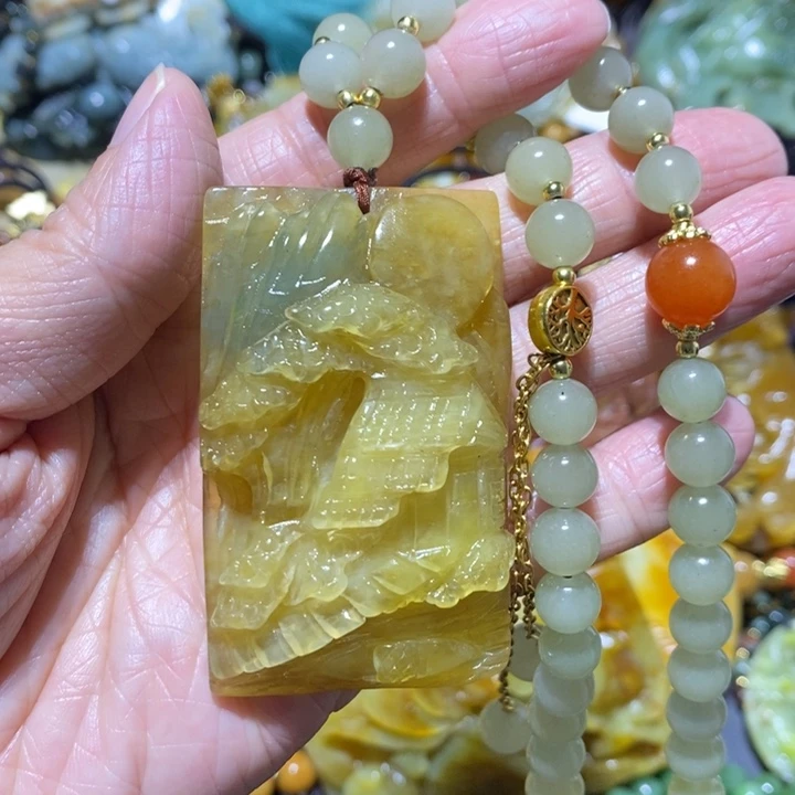 岫玉岫玉吊坠未镶嵌