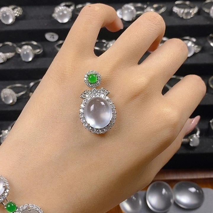 *****石英质玉银S925镶嵌颈饰