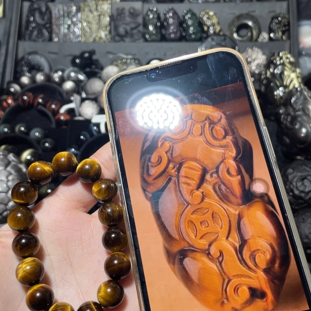 瀚***流木变石（虎睛石）未镶嵌珠宝奇石