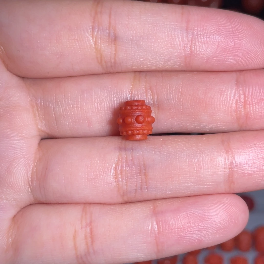 南红玛瑙未镶嵌转经筒8mm+