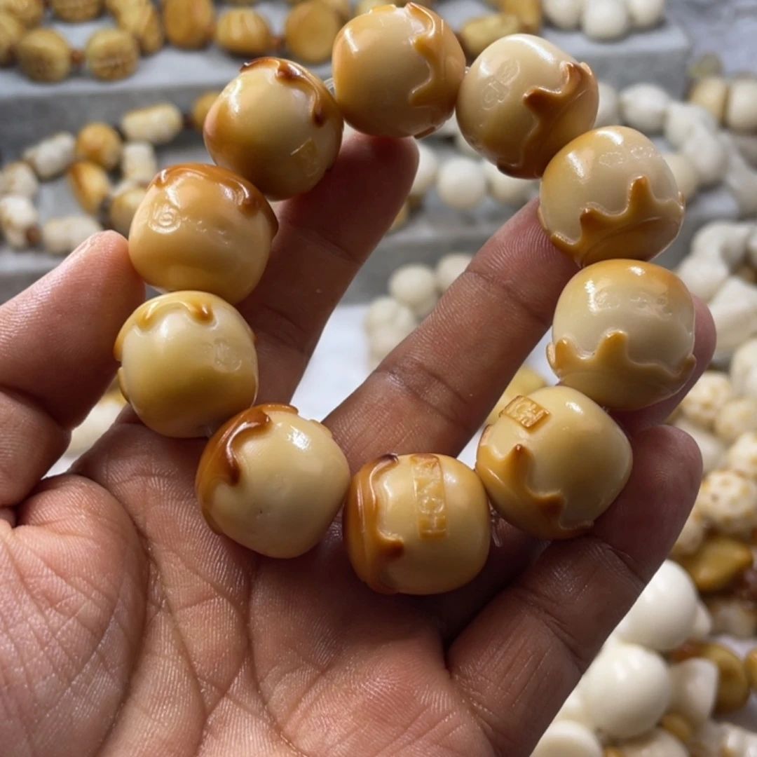 吊坠菩提根/象牙果全品象牙果烤蜜罐手串卡22