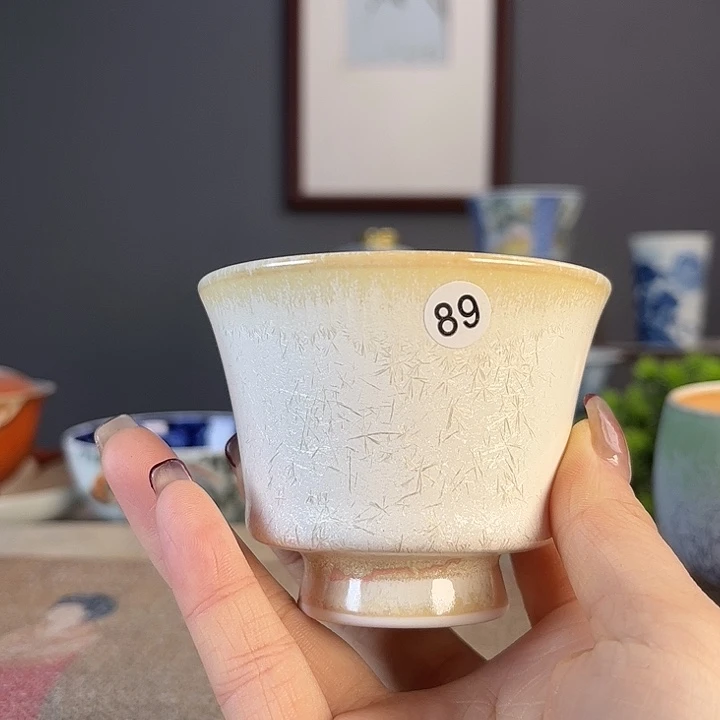 摆件景德柴烧茶杯多人
