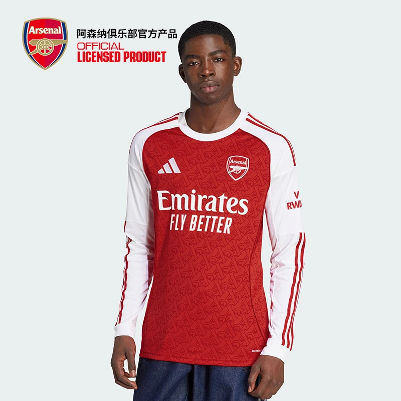 【光版48小时发】arsenal阿森纳正品25/26赛季长袖球迷版球衣JI9536
